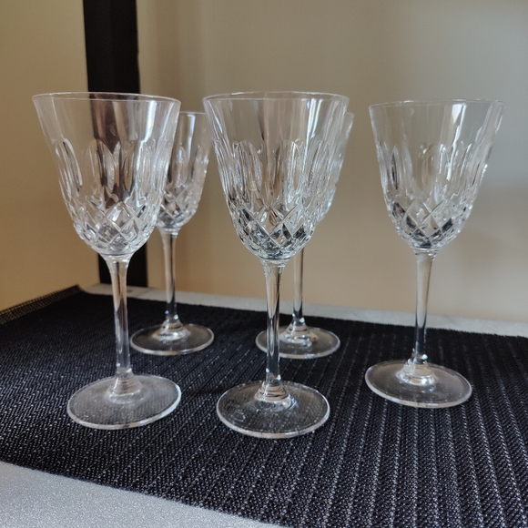 5 RCR (Royal Rock Crystal) Raffaello Water Goblets - Picture 11 of 11